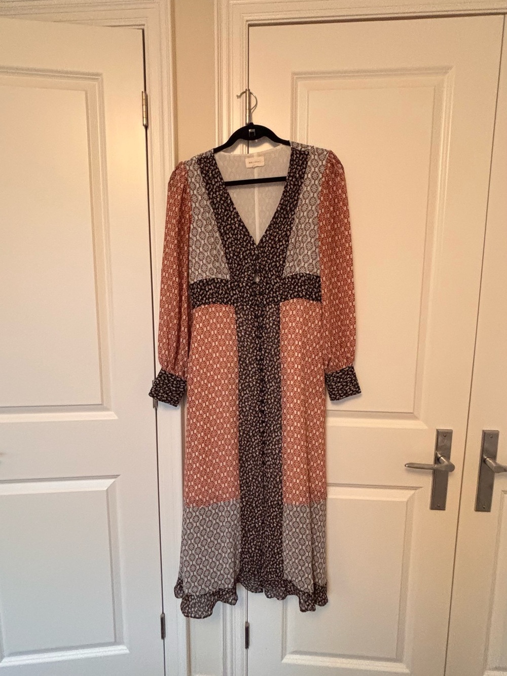 Patterned Flowy Maxi Dress